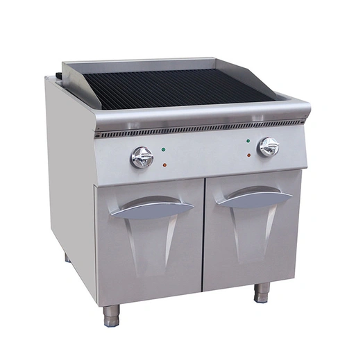 CE Certificate 1 Year Warranty Commercial Stainless Steel Gas Lava Grill With Cabinet